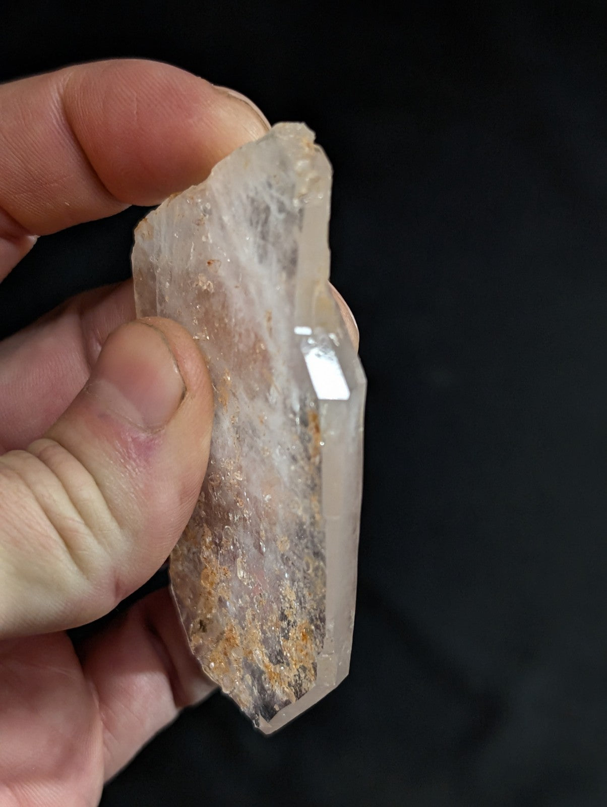 VERY Unique Tabby Faden Quartz Crystal, Garland County, Arkansas, USA, A+