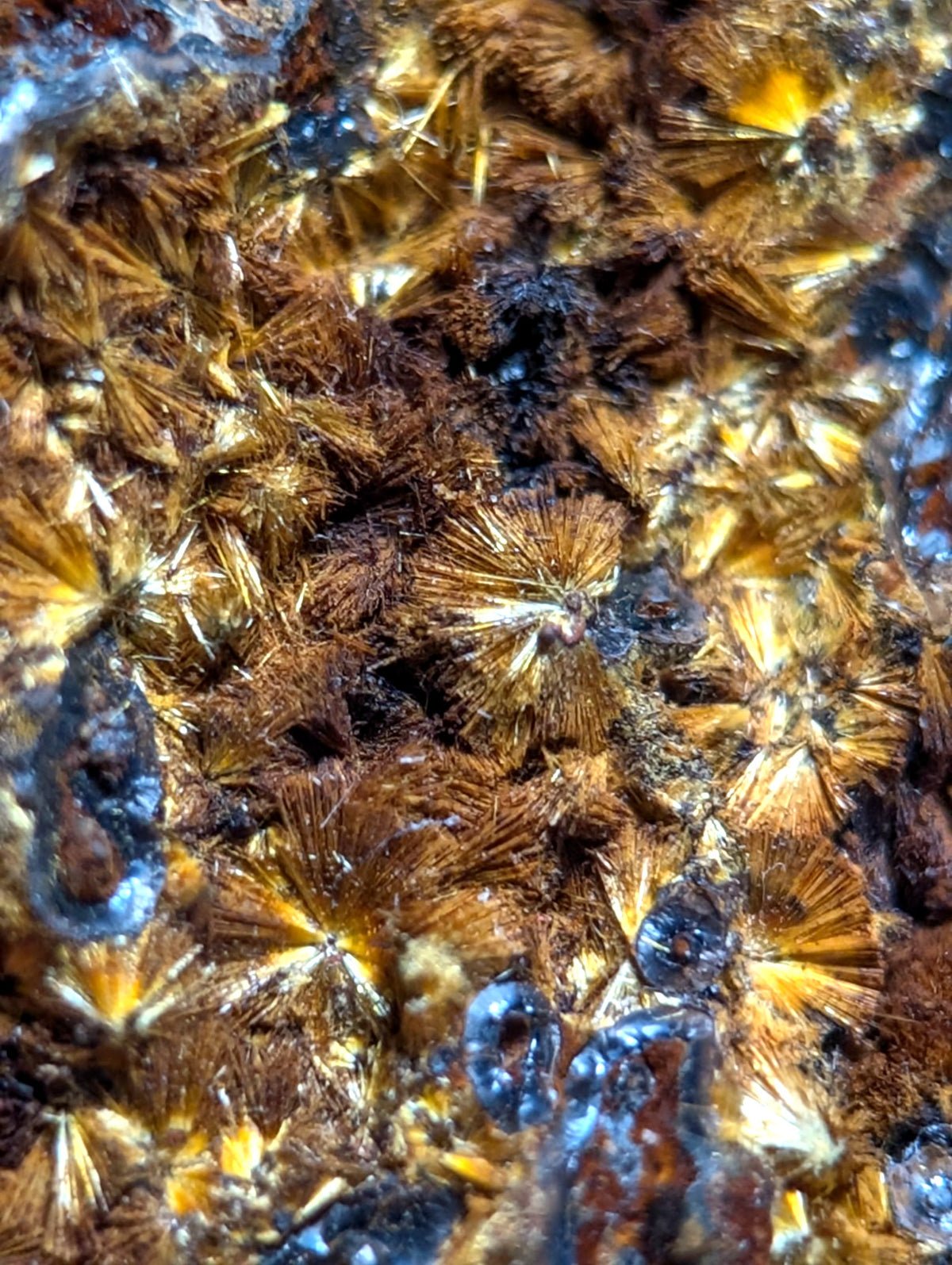 VERY RARE Strengite + Cacoxenite- Coon Creek, Polk County, Arkansas
