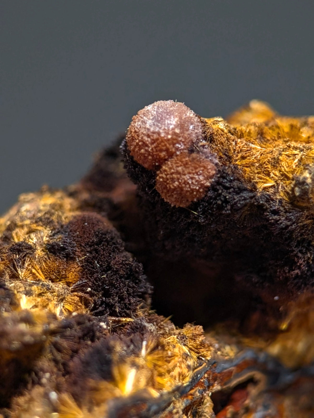 VERY RARE Strengite + Cacoxenite- Coon Creek, Polk County, Arkansas