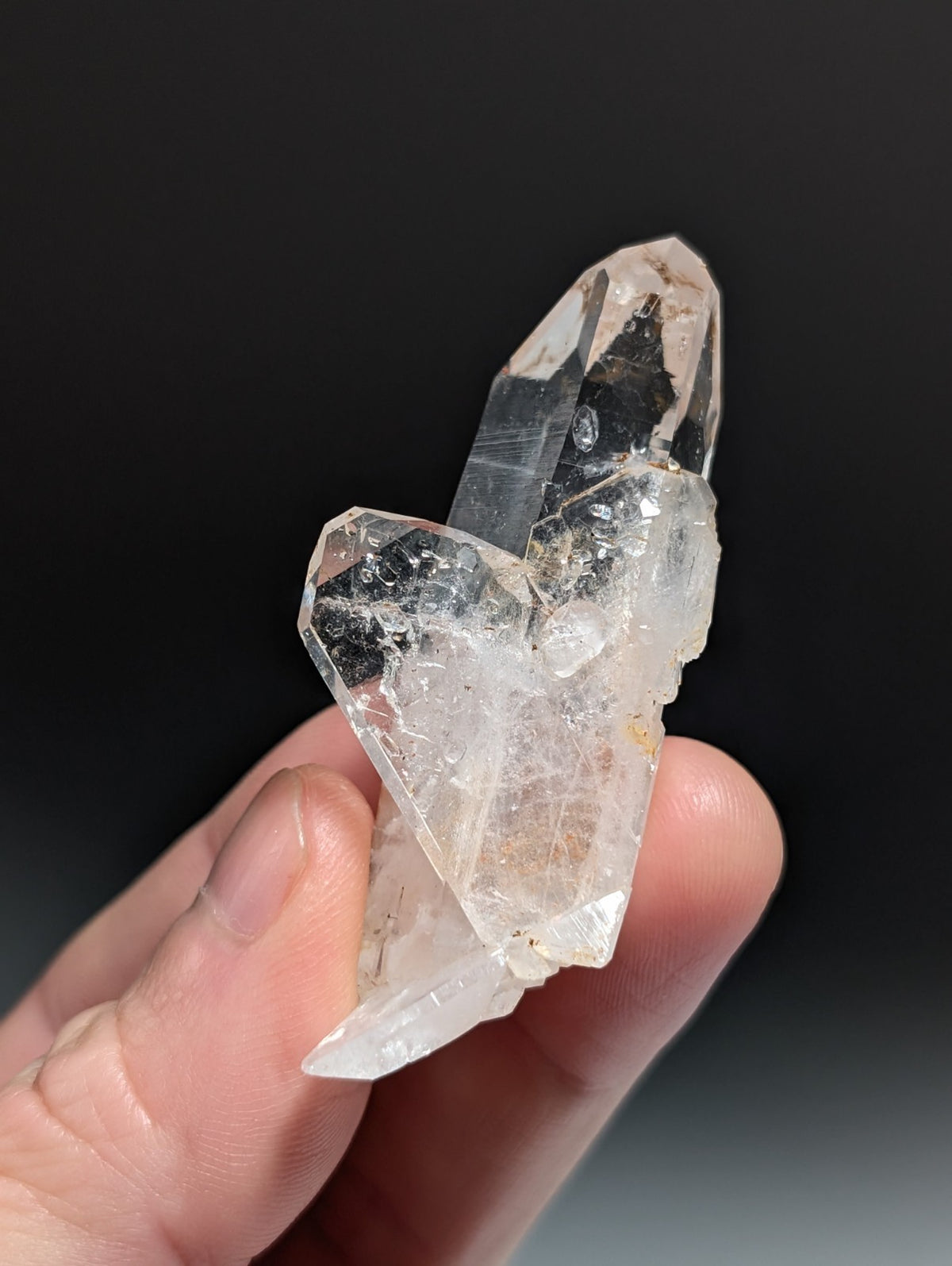 A+ Quartz Crystal Oddity w/ "Heart", Double Terminated, Garland County, Arkansas
