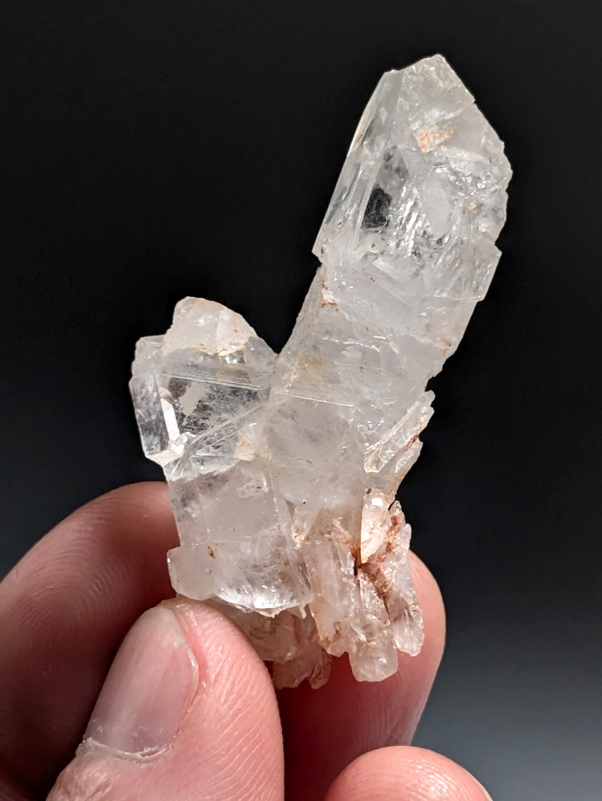 VERY unique Growth Interference Quartz Crystal - Montgomery County, Arkansas