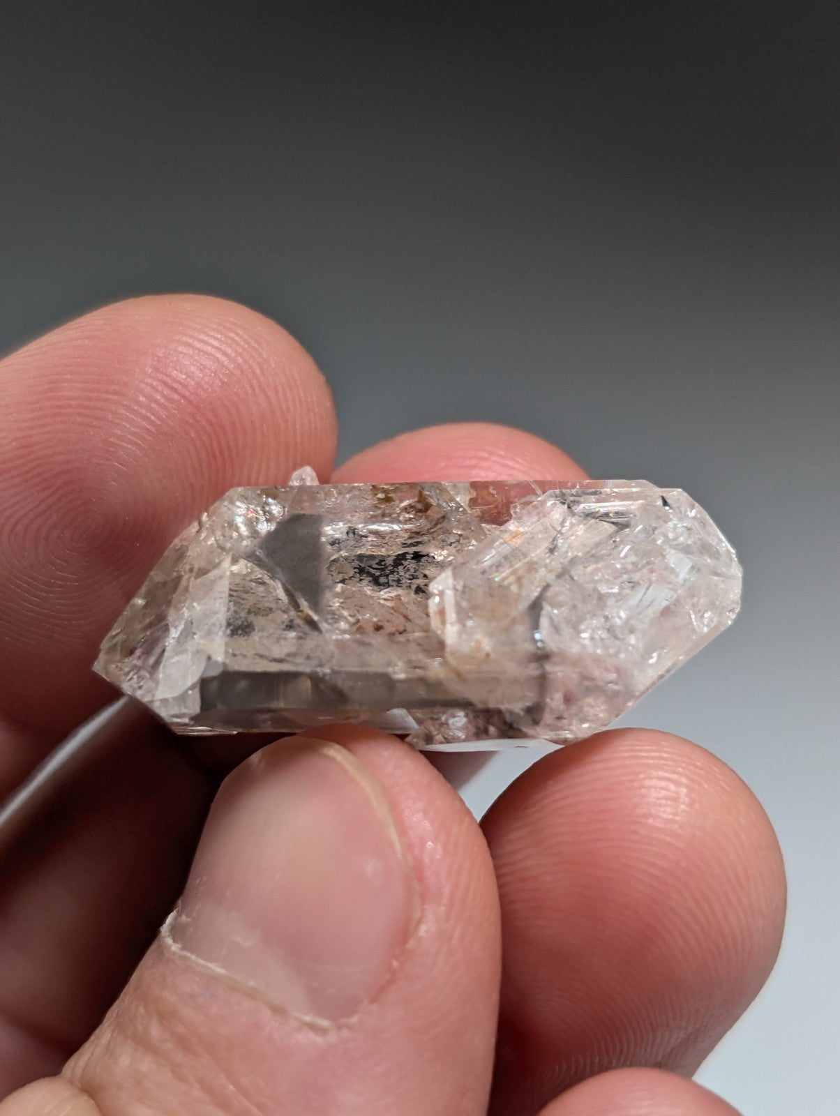 Phantom Quartz Crystal Point, Double Terminated, Garland County, Arkansas, USA