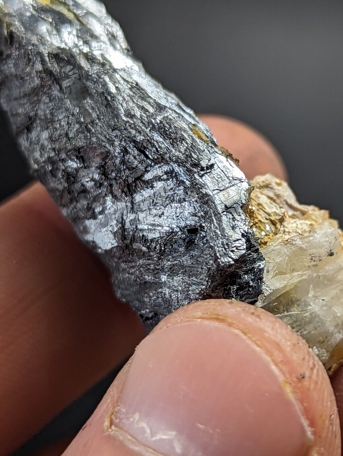 Stibnite, Antimony Bluff Mine, Sevier County, Arkansas, Very Rare and Unique