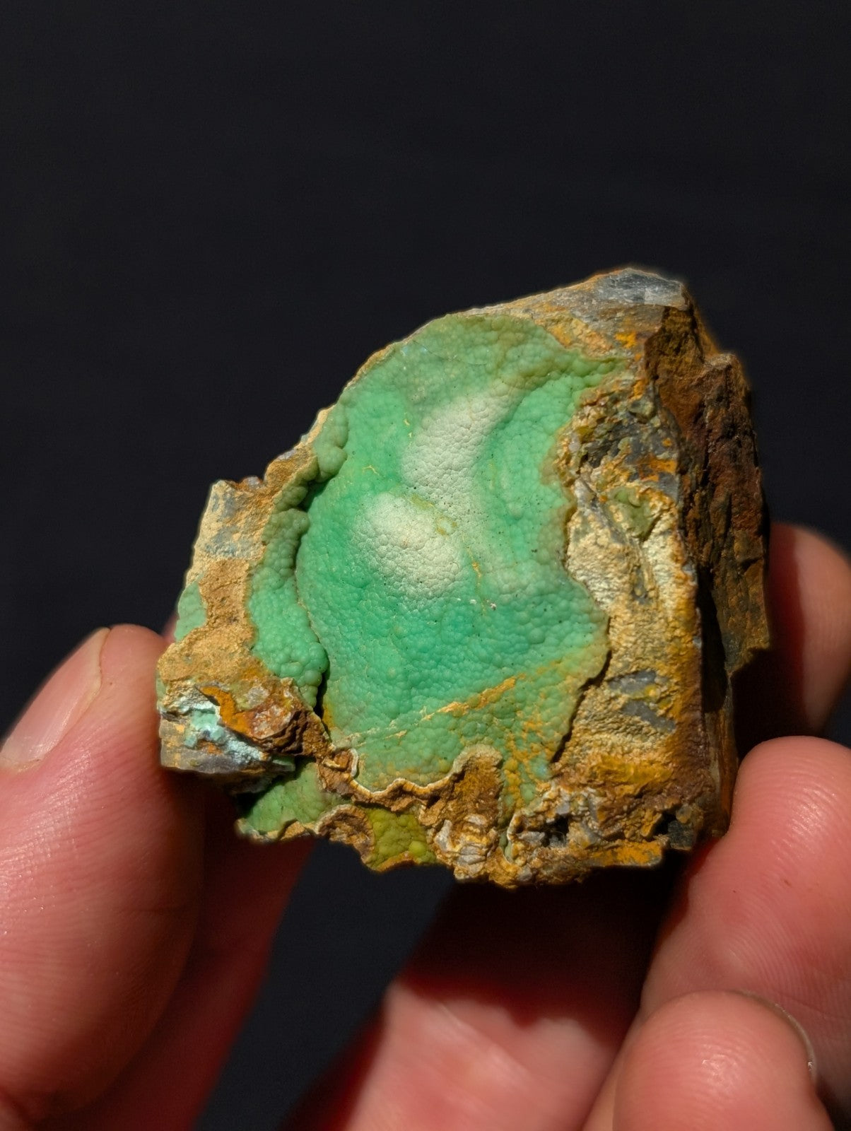 Green Planerite, Mauldin Mountain, Montgomery Co. Arkansas, USA, Unique