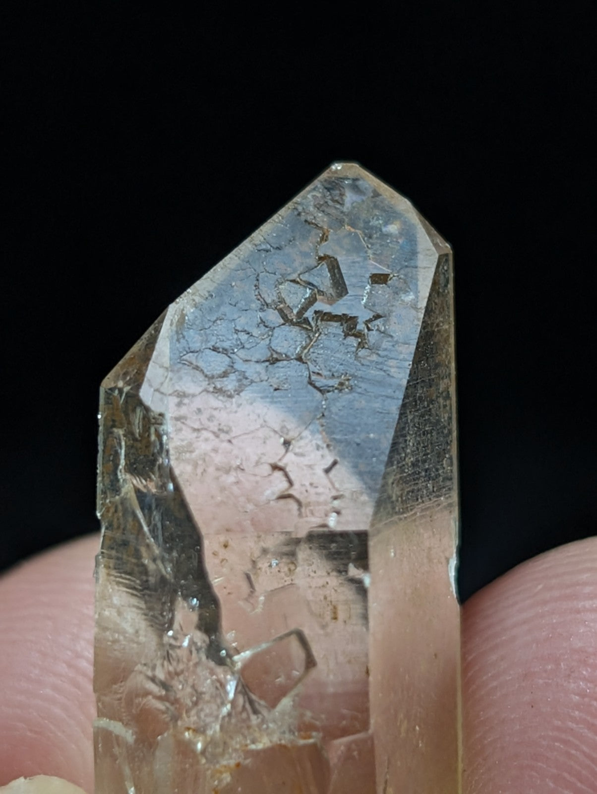 Set of x5 Arkansas Quartz Crystals - some w/ Natural Iridescence, Garland County