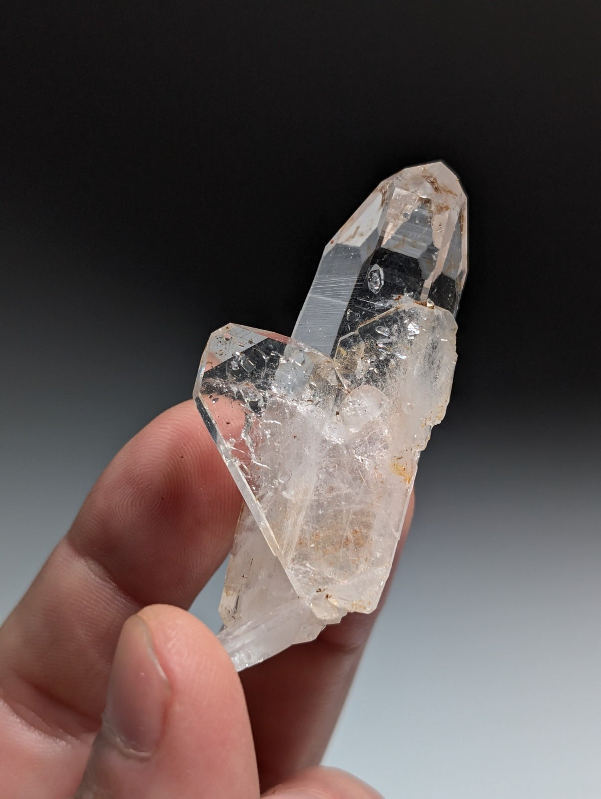 A+ Quartz Crystal Oddity w/ "Heart", Double Terminated, Garland County, Arkansas