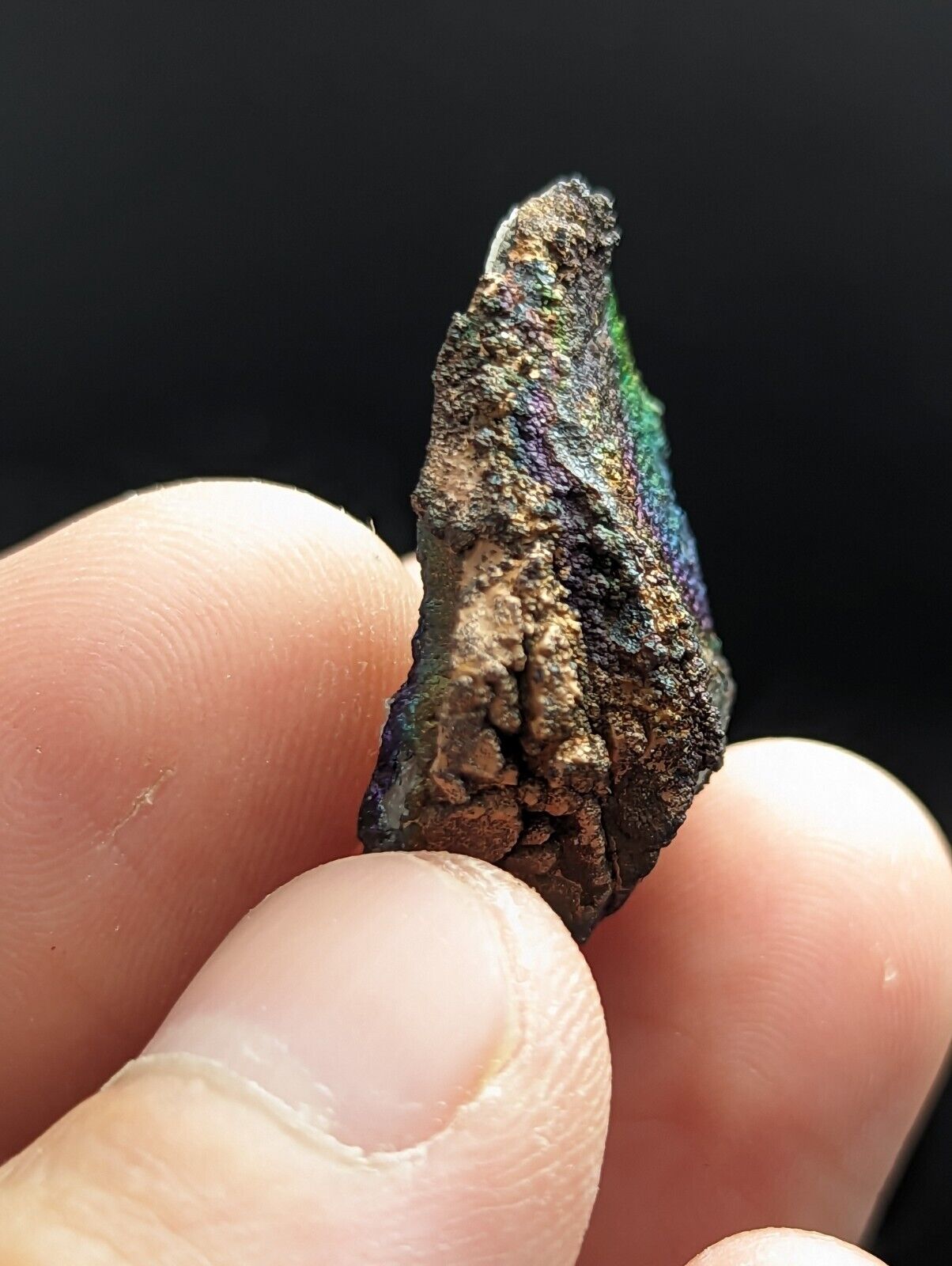 Turgite, Iridescent Hematite on Quartz, Graves Mountain, Georgia, Old Stock