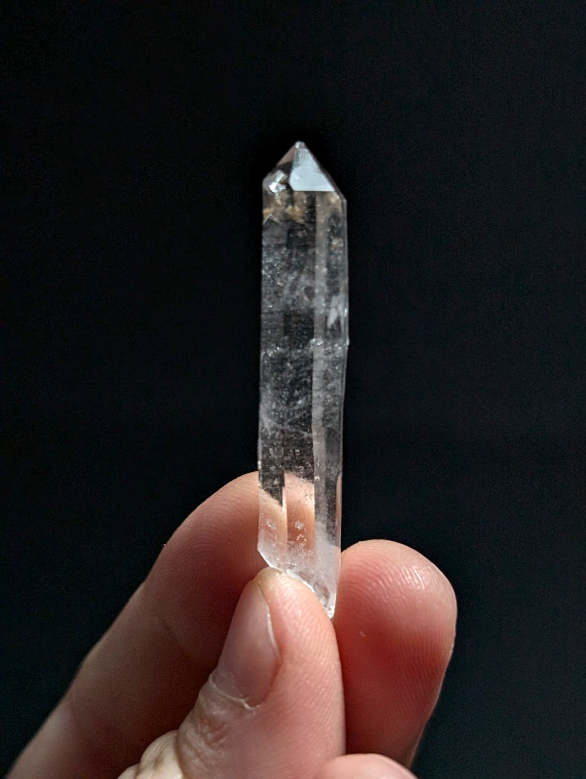 A+ RARE Quartz Crystal Point w/ Calcite inclusions, Montgomery County, Arkansas