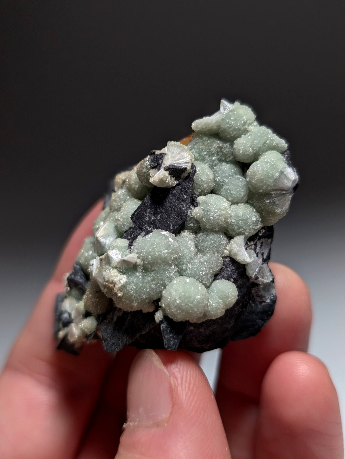 A+ UV Reactive Wavellite -Fantastic Old Stock- Mauldin Mountain, Arkansas, Rare