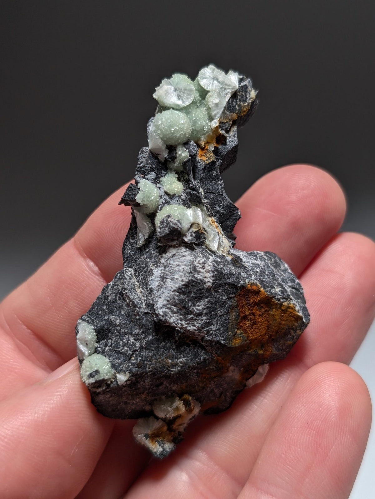 Set of 4 UV Reactive Wavellite - Fantastic Old Stock- Mauldin Mountain, Arkansas