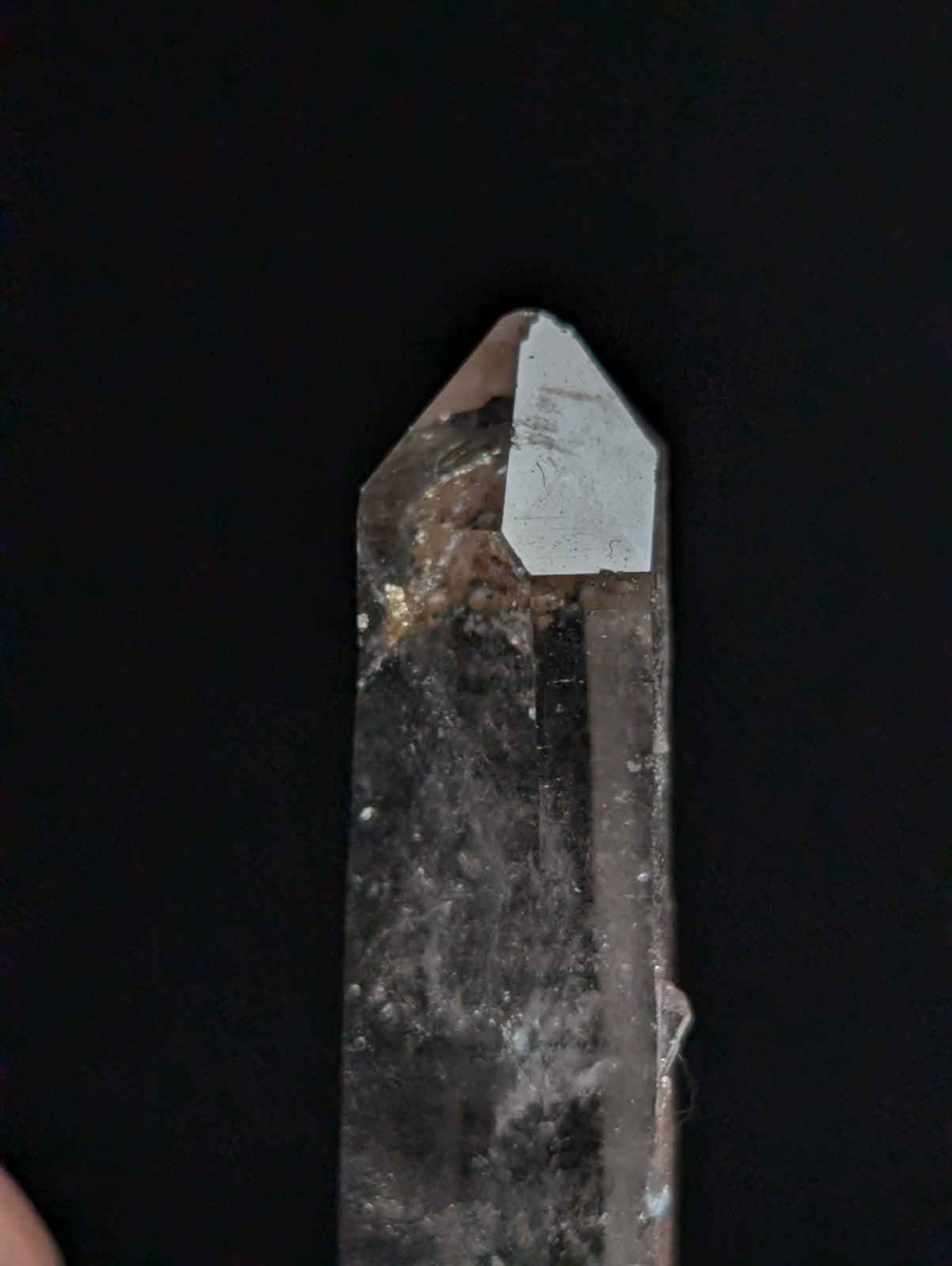 A+ RARE Quartz Crystal Point w/ Calcite inclusions, Montgomery County, Arkansas
