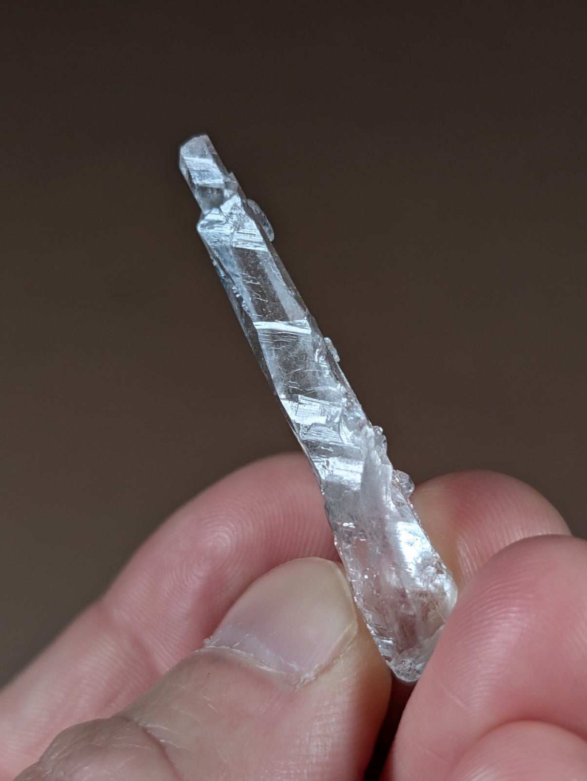 "Reverse Scepter" Quartz Crystal Point, Unique!, Garland County, Arkansas, USA