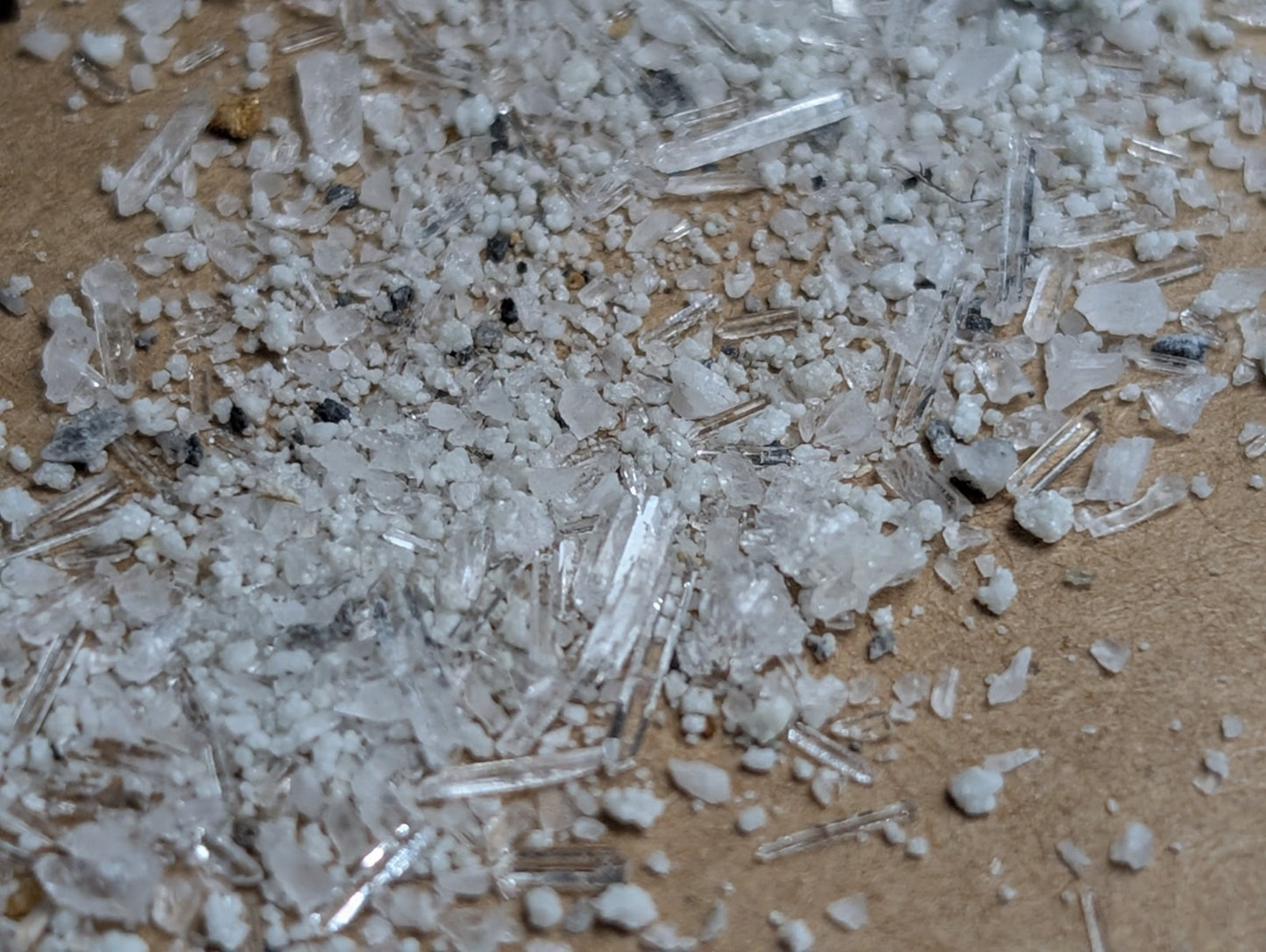 7+ grams of Solution Quartz Crystal Points + Cookeite, Jeffrey Quarry, Arkansas