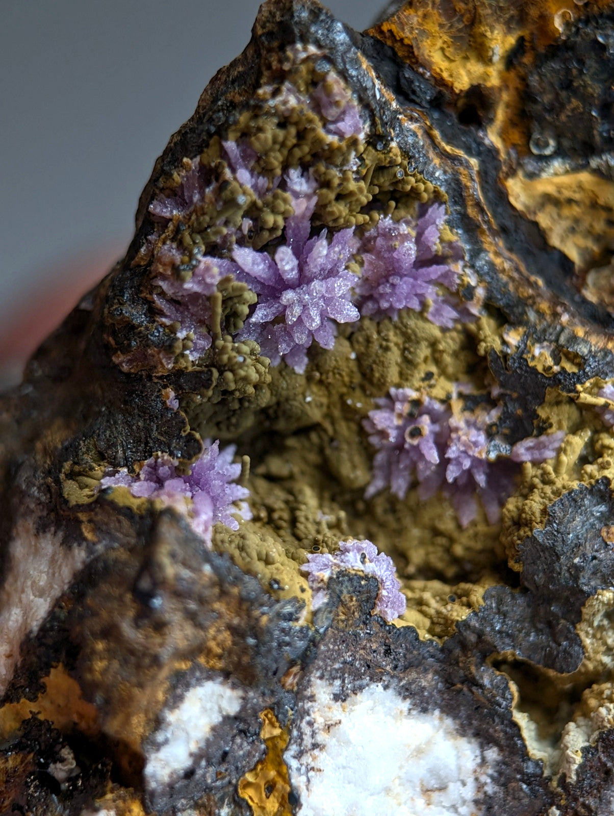 Super Rare Strengite + Kidwellite, etc, Coon Creek Mine, Polk Co, Arkansas, A+++