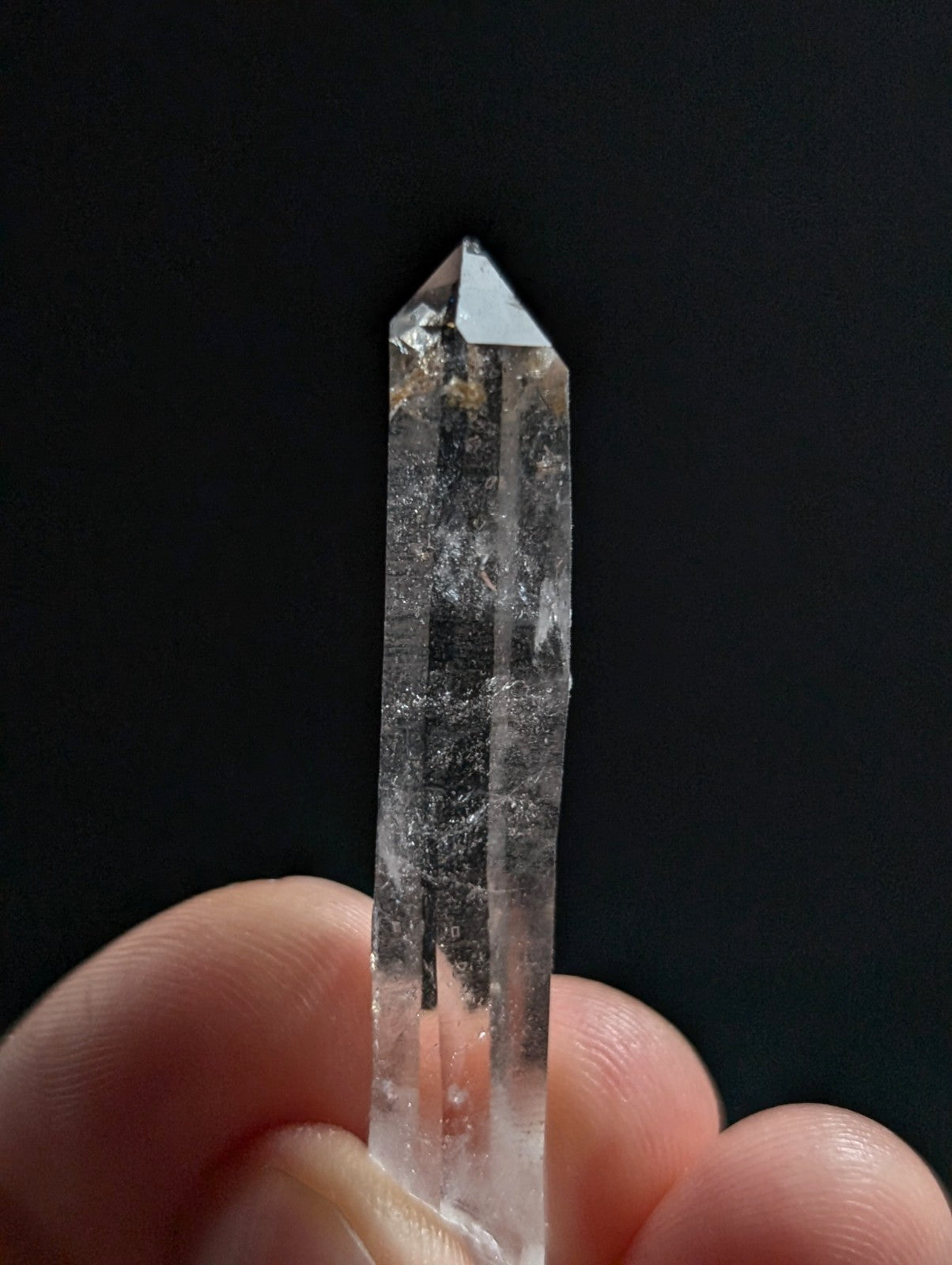 A+ RARE Quartz Crystal Point w/ Calcite inclusions, Montgomery County, Arkansas
