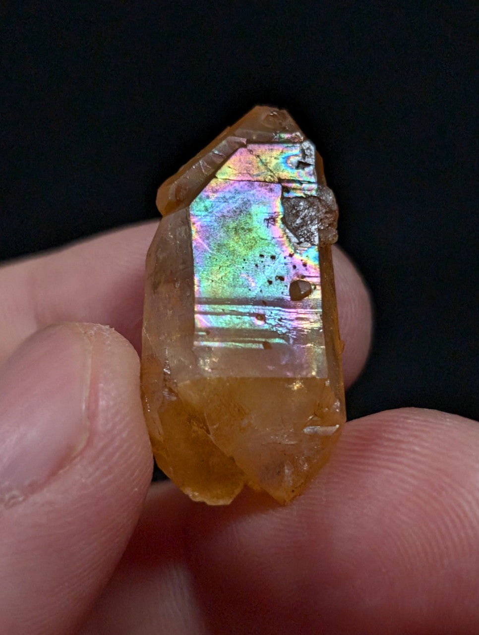 Unique Quartz w/ natural Rainbow Iridescence, Garland County, Arkansas, USA, A+