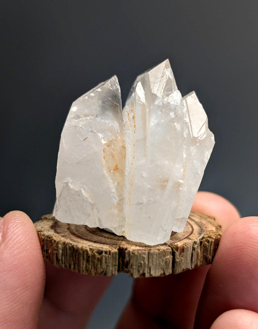 Growth Interference Quartz Crystal - Montgomery County, Arkansas, ooak, Unique