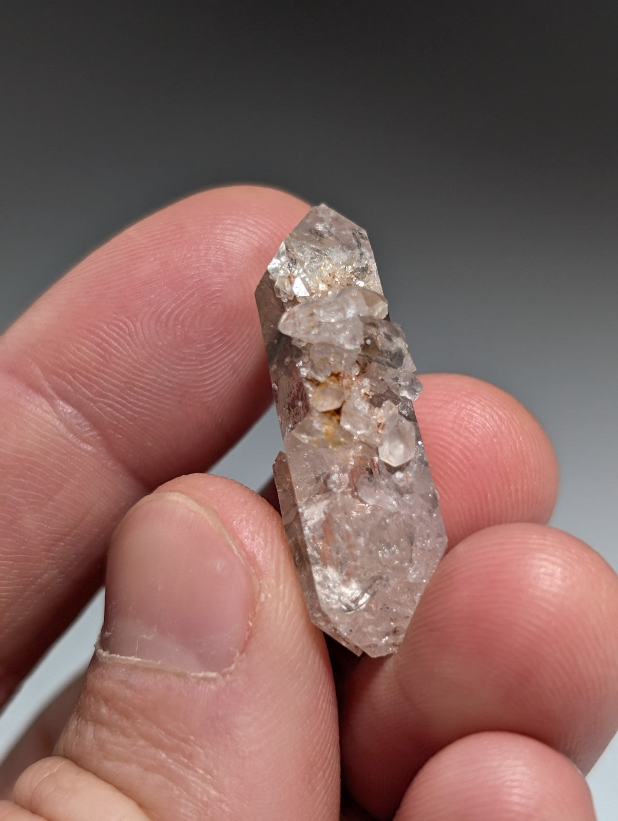 Phantom Quartz Crystal Point, Double Terminated, Garland County, Arkansas, USA