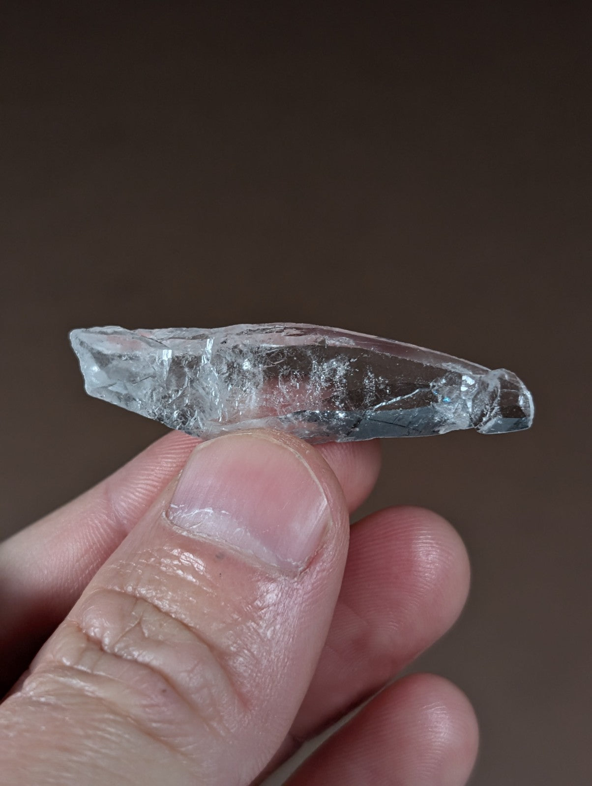 "Reverse Scepter" Quartz Crystal Point, Unique!, Garland County, Arkansas, USA