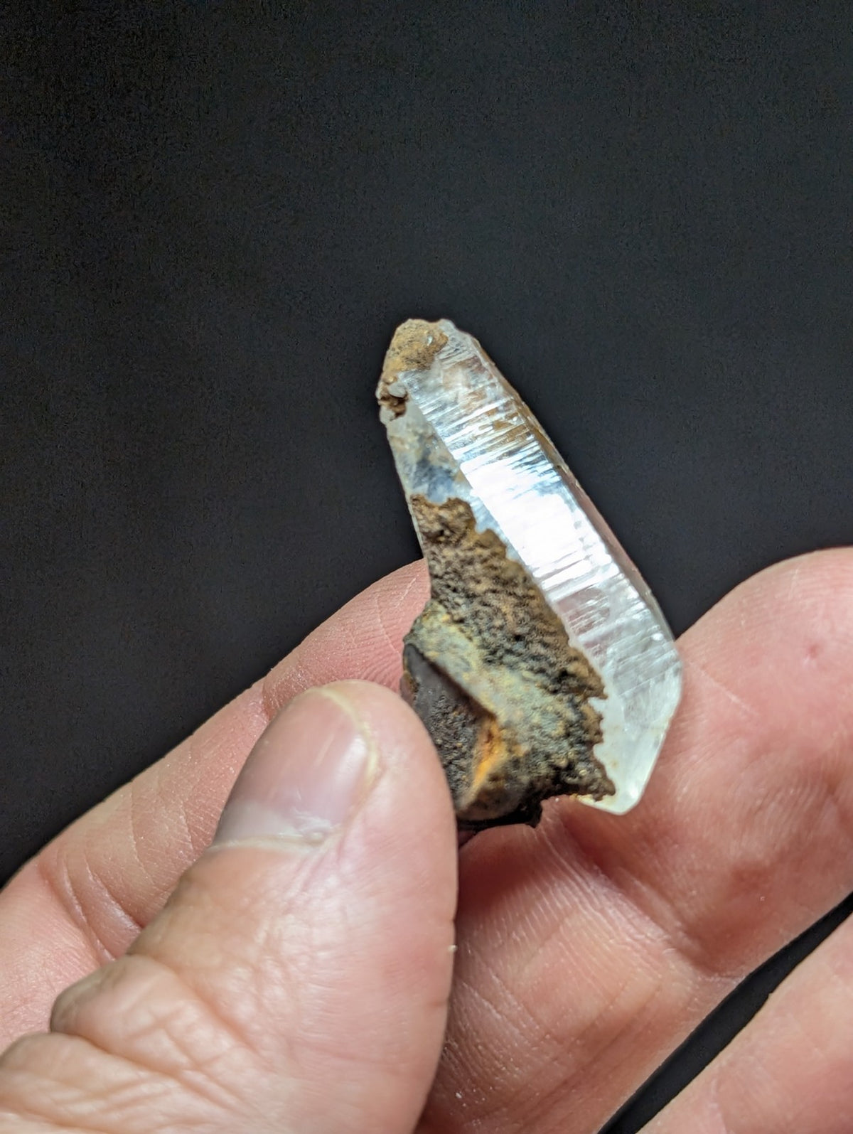 Unique Quartz Crystal with Goethite, Garland County, Arkansas, USA