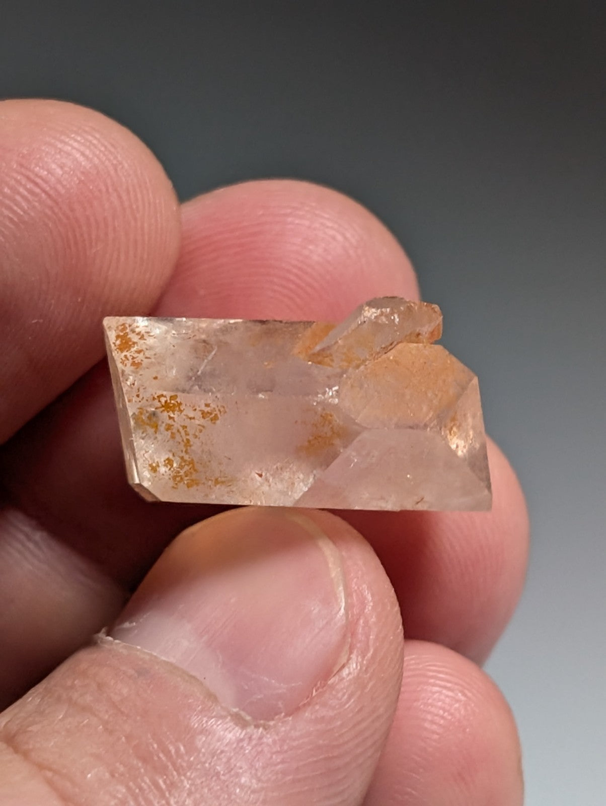 Double Terminated "Arkimer" Quartz Crystal Point, Garland County, Arkansas