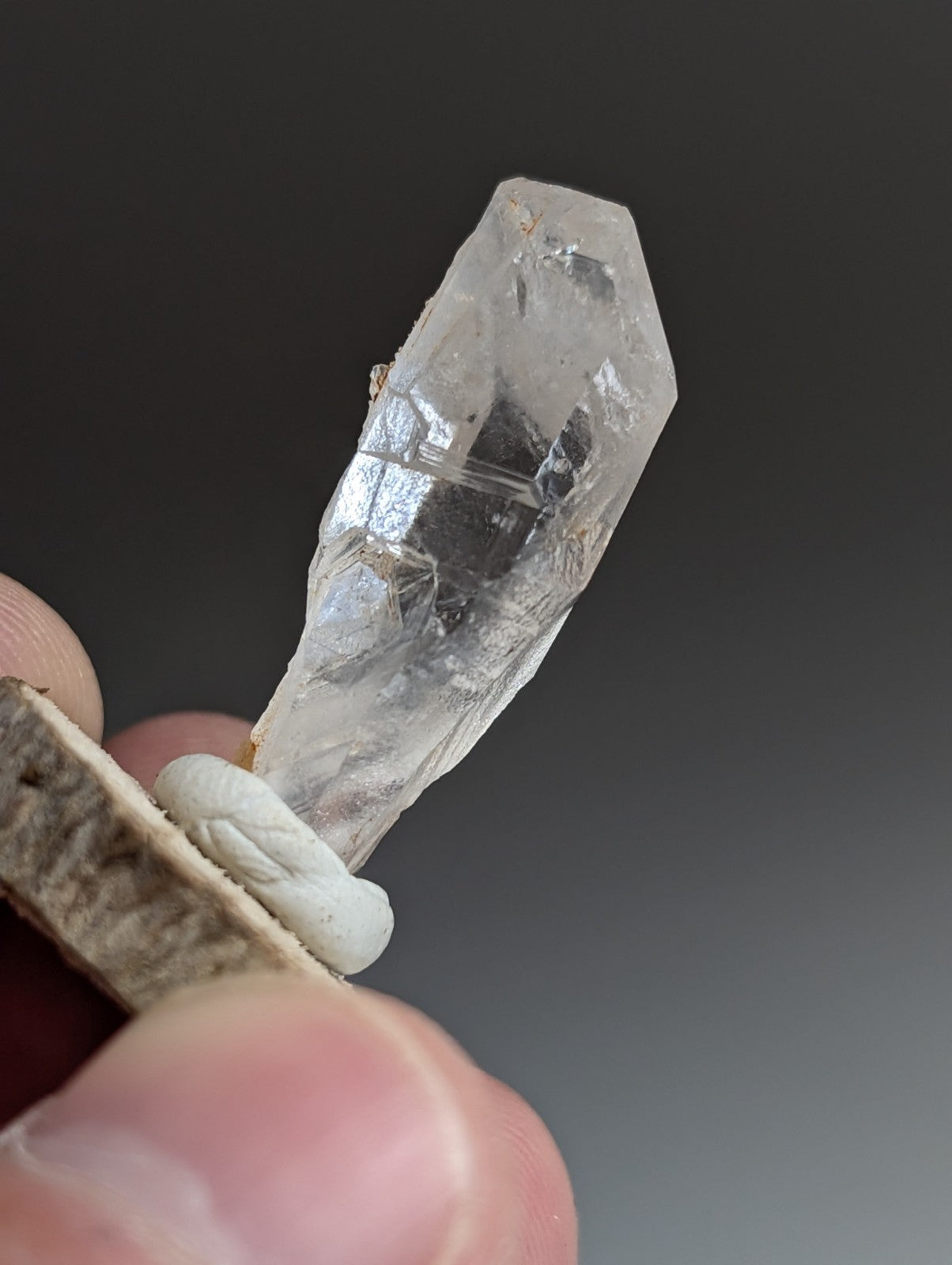 Set of 3 Unique Quartz, Old Stock, Montgomery County, Arkansas, w/ wood bases