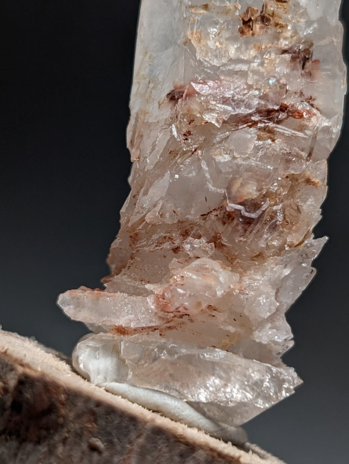 Growth Interference Quartz Crystal - Montgomery County, Arkansas, ooak, Unique