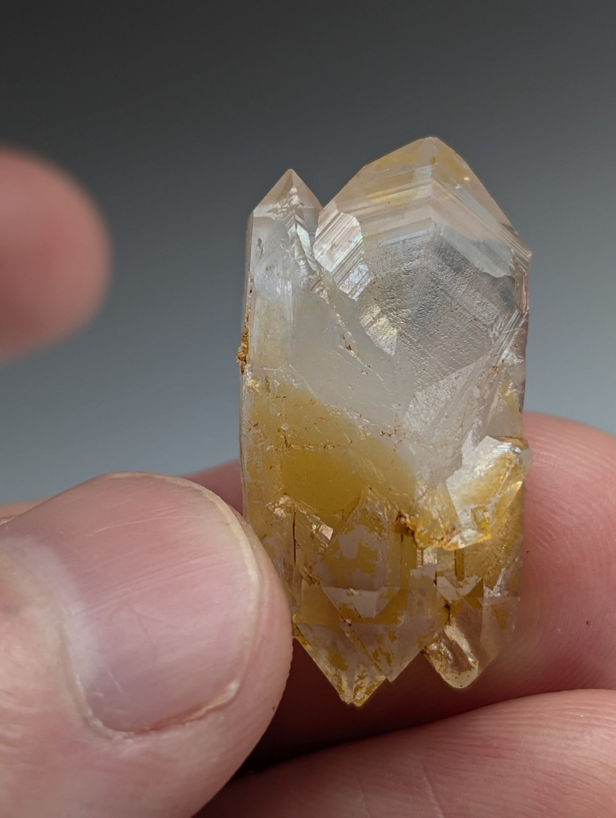 Unique Quartz Crystal Point w/ DT form, Garland County, Arkansas, USA