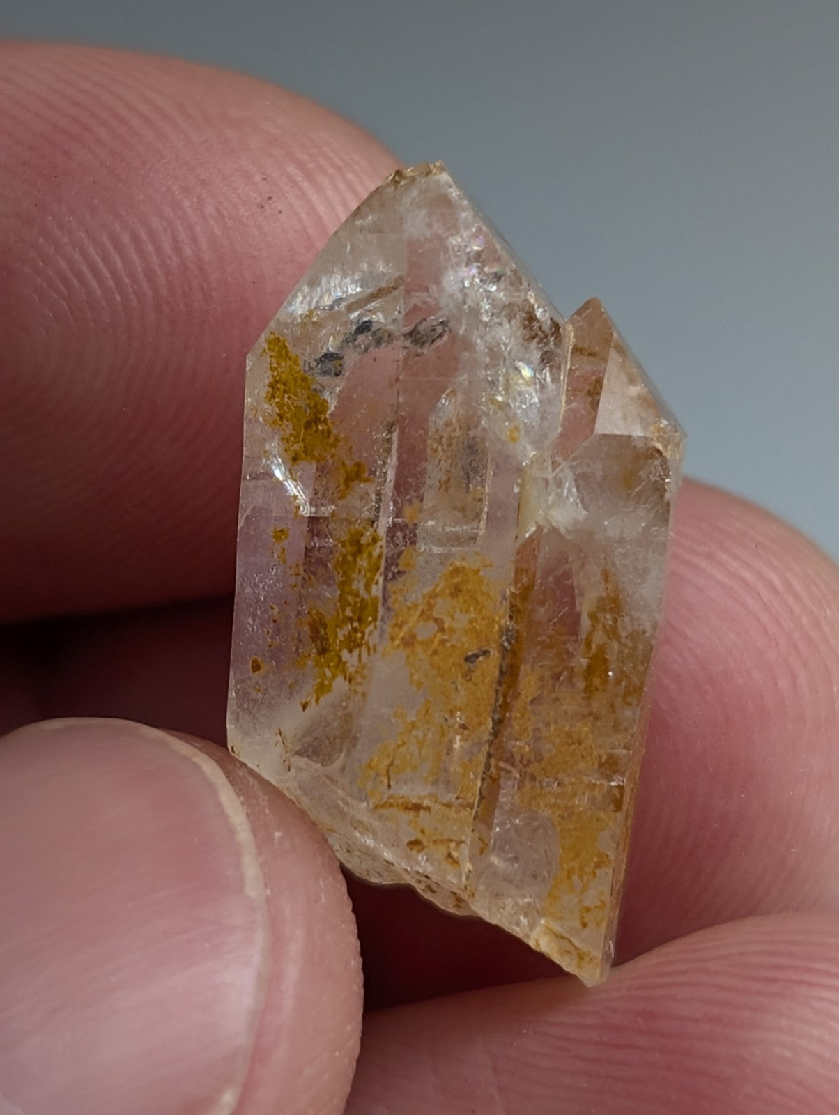 Set of 12 Arkansas Quartz Crystals, Natural Iridescence, Unique & OOAK, A+