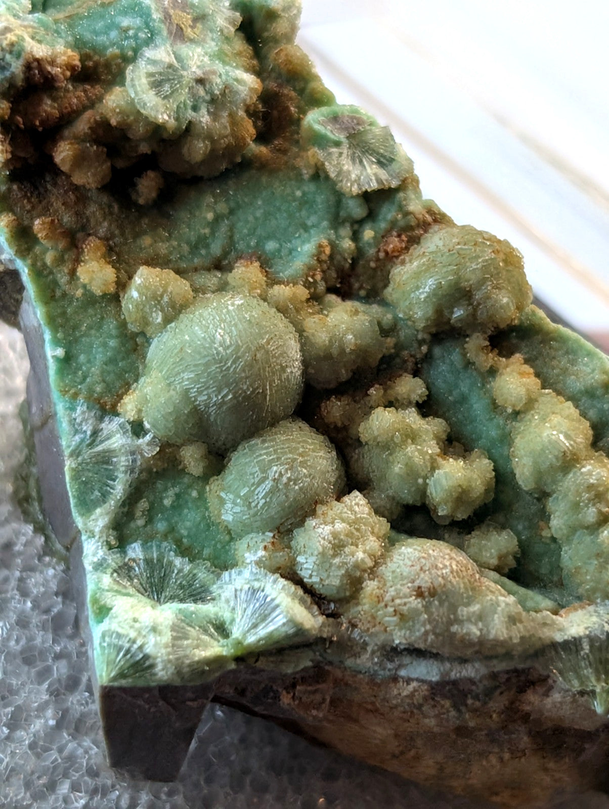 A+ Wavellite on Variscite - 1960s Old Stock - Garland County, Arkansas - RARE!!