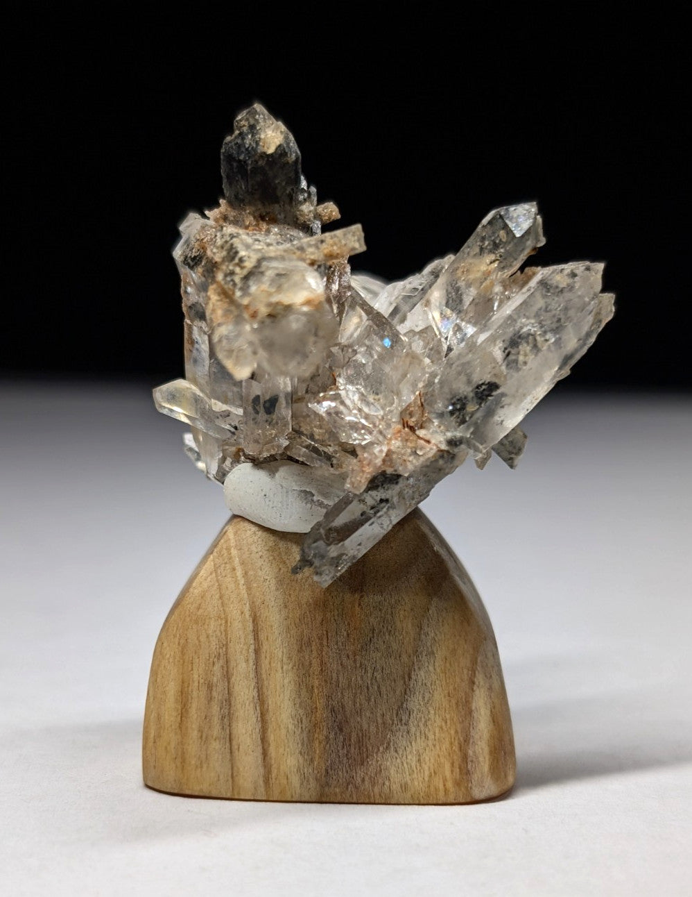 A+ Amazing Quartz Crystal Burr w/ inclusions, Garland County, Arkansas, w/ base