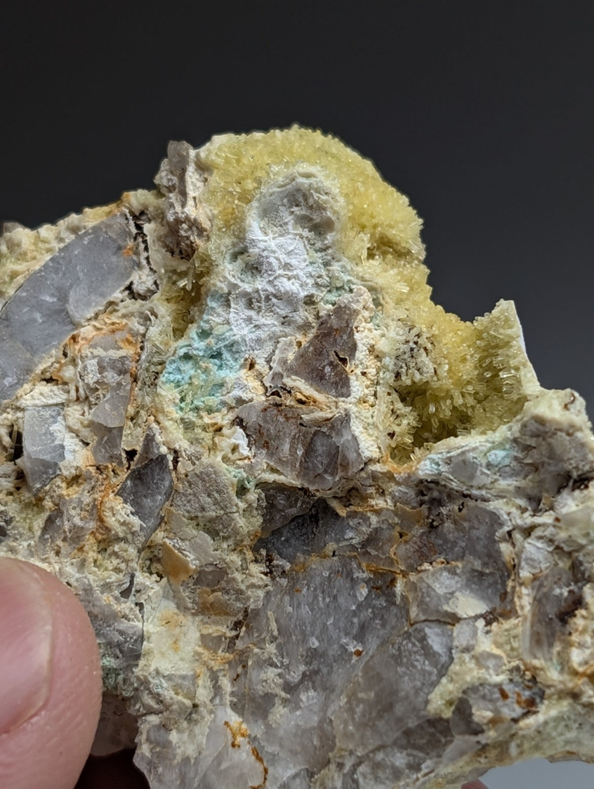 Wavellite with Variscite - Rare Old Stock - Polk County, Arkansas, Super Unique