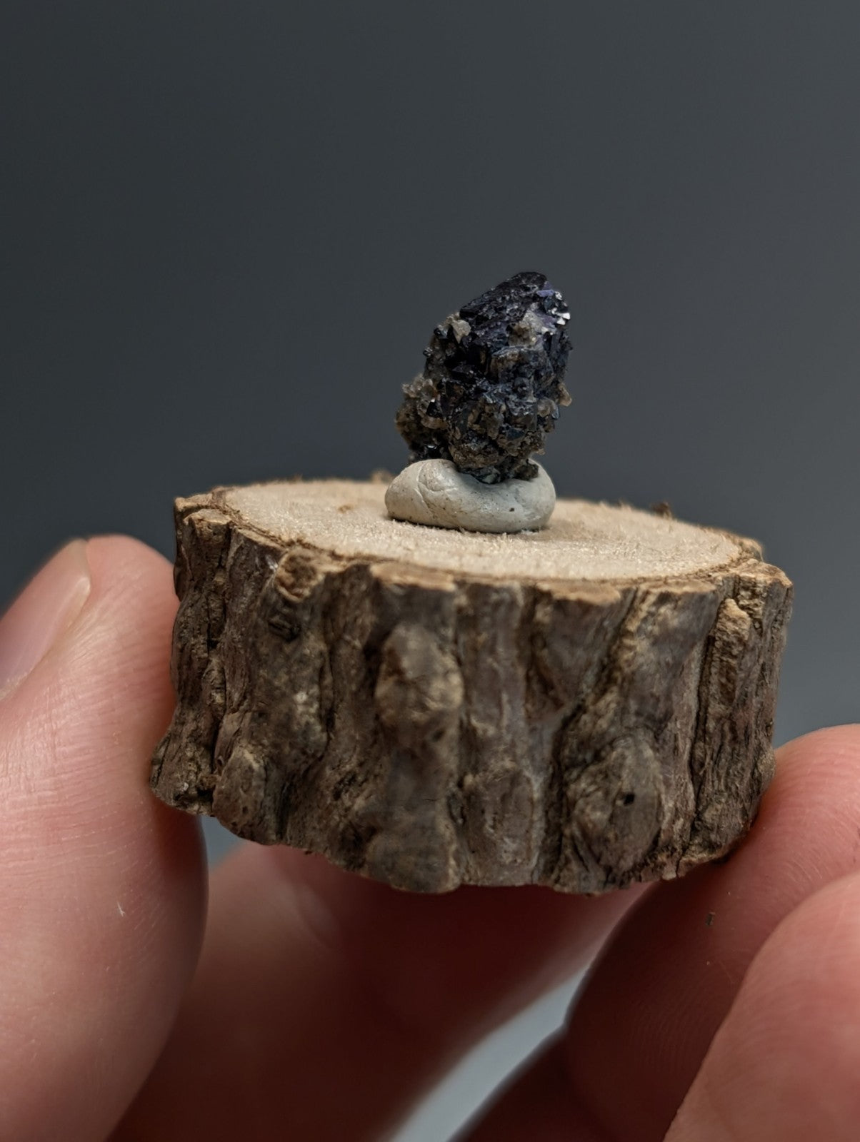 Brookite w/natural iridescence , Magnet Cove, Hot Spring Co. Arkansas, Old Stock