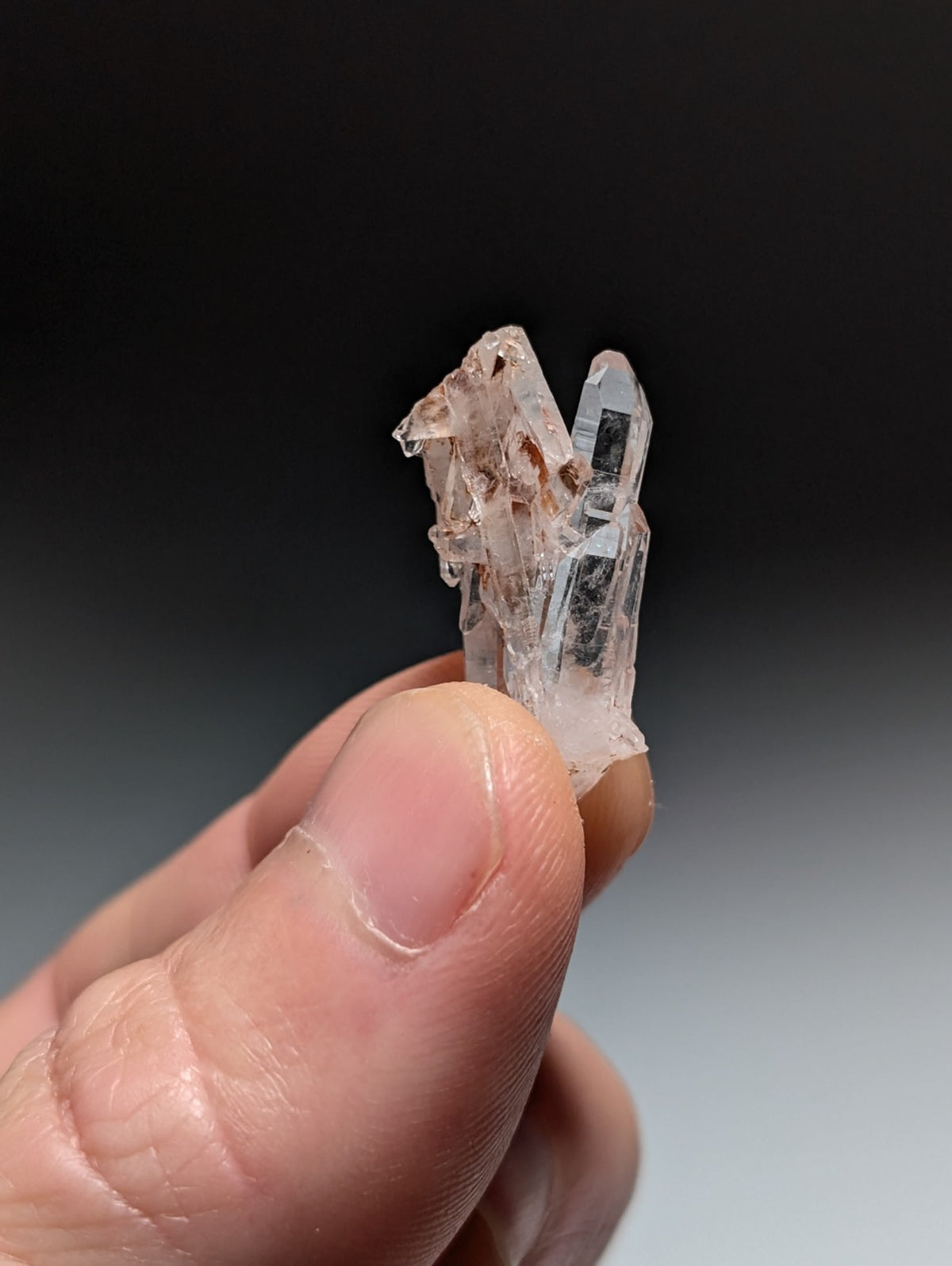 Set of 5 Faden Quartz Crystals, Montgomery County, Arkansas, USA, OOAK/Unique