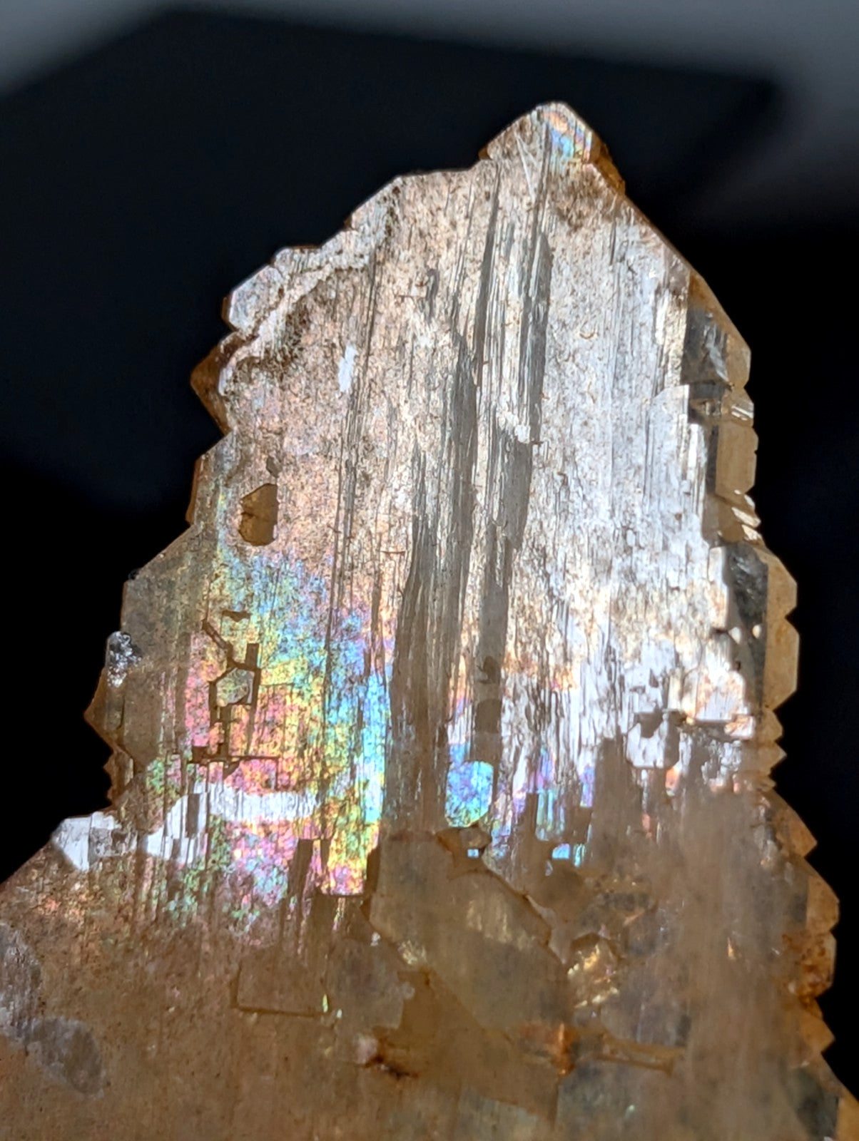Rare Faden Sheet Quartz Crystal w/ Rainbows, Garland County, Arkansas, USA, A+