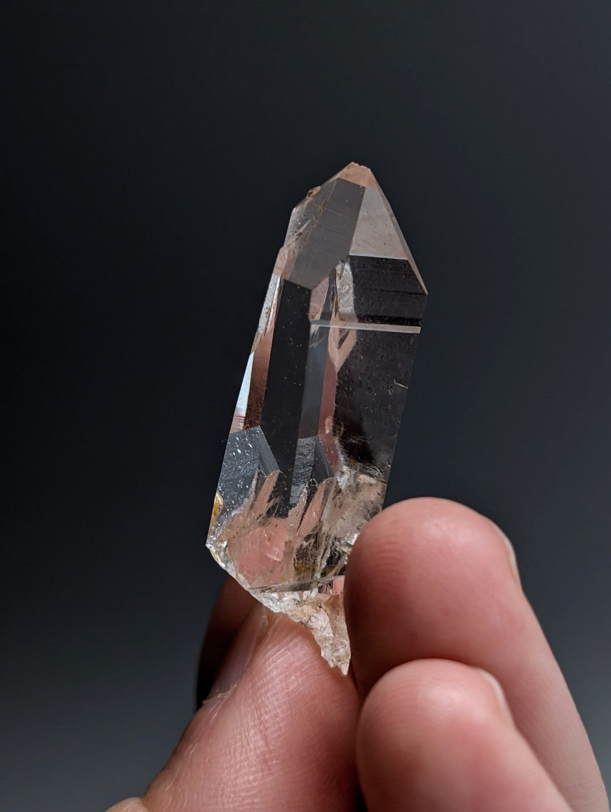 A+++ Optical Quartz Crystal Point, Montgomery County, Arkansas, USA, Stunning!