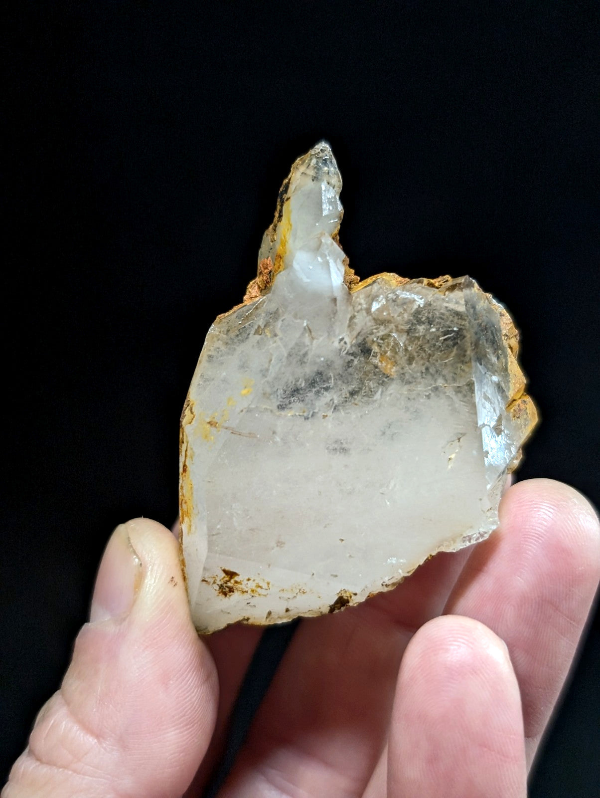 Unique Etched Quartz Crystal Point, Old Stock, Saline County, Arkansas
