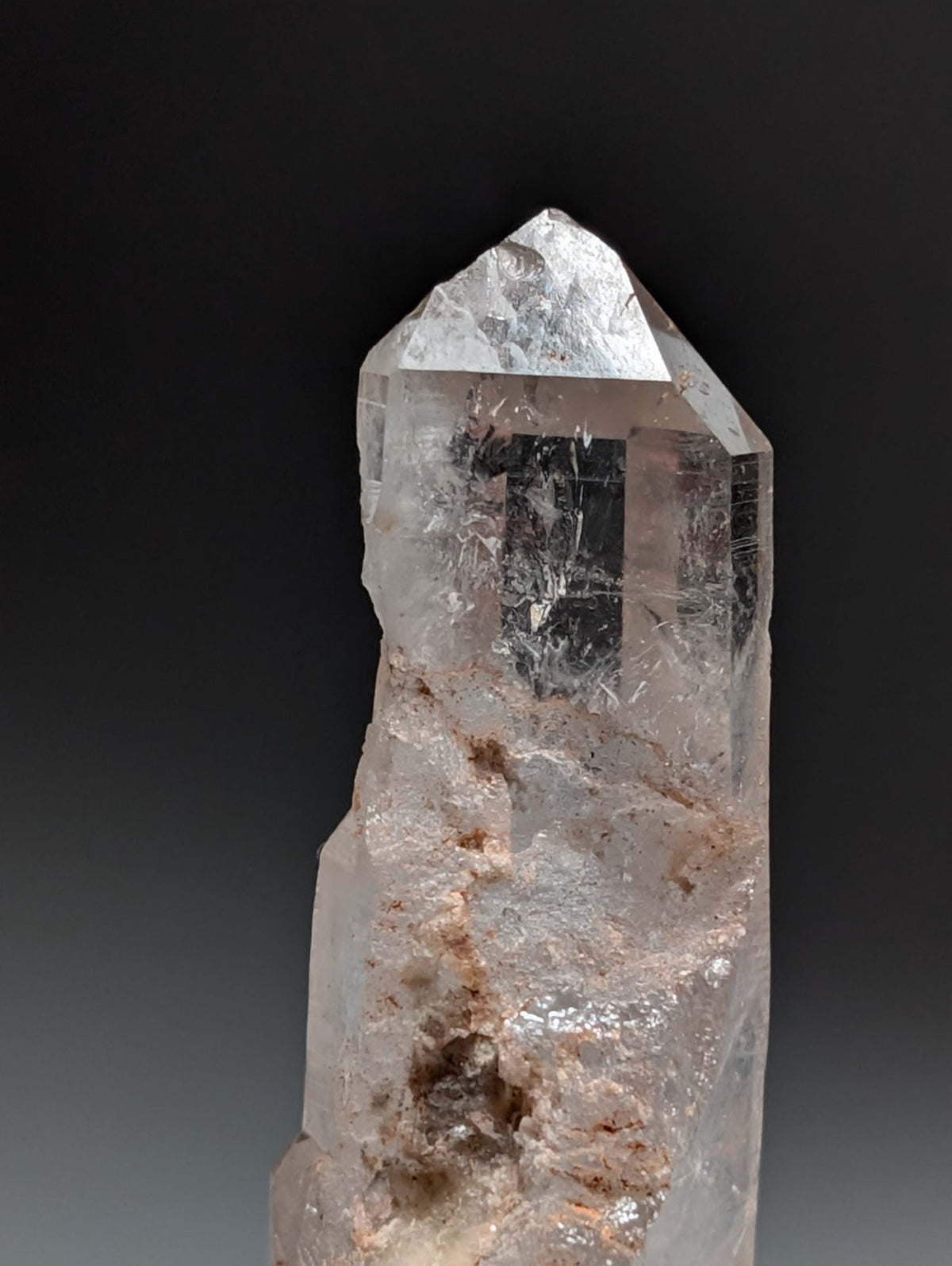 Quartz Crystal Point, Old Stock, Montgomery County, Arkansas, USA