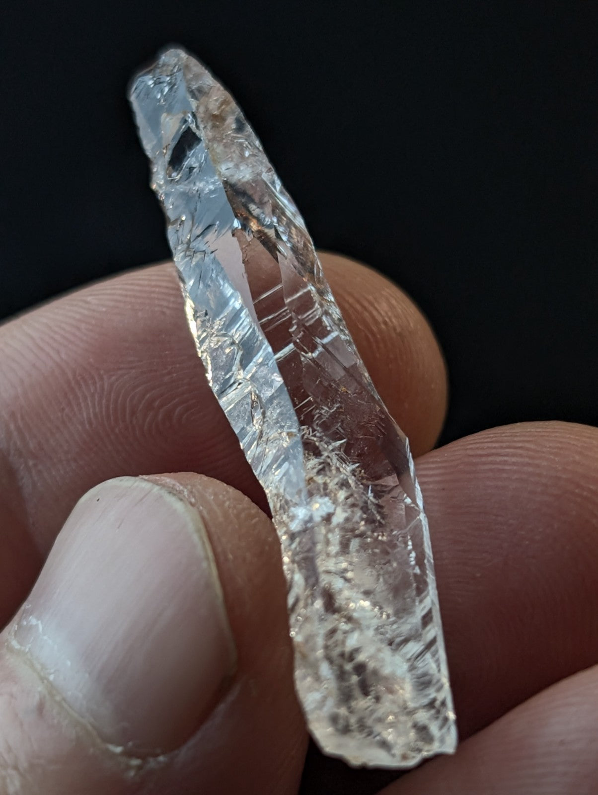VERY Unique Optical Etched Quartz Crystal, Garland County, Arkansas, USA, A+