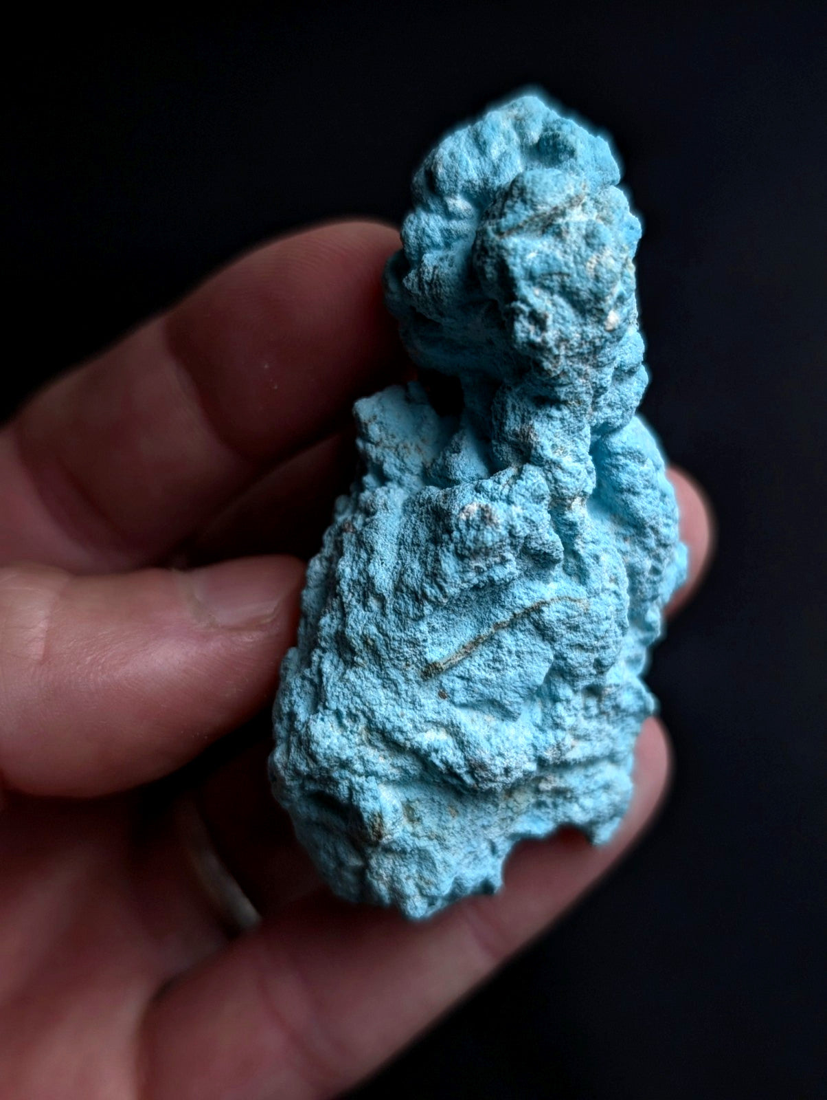 Turquoise - Rare Old Stock - Porter Mountain , Polk County, Arkansas, ex Delinde