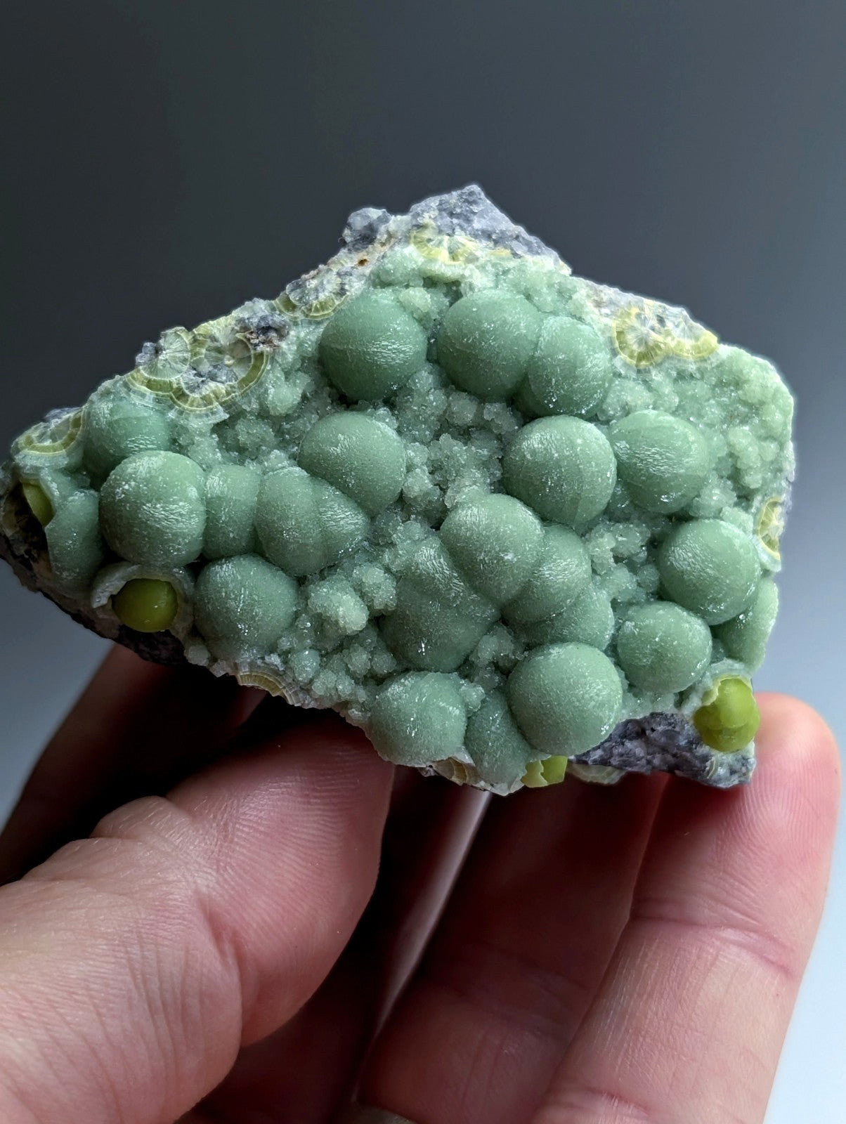A+ Green Wavellite - Fantastic Old Stock - Mauldin Mountain, Arkansas, USA