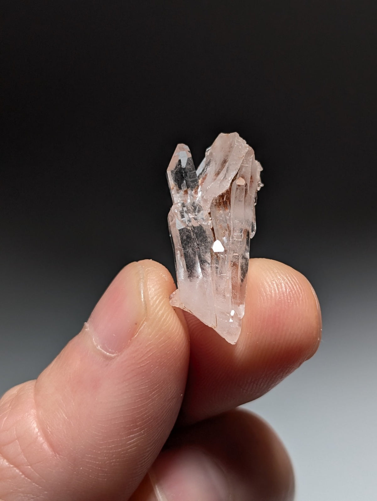 Set of 5 Faden Quartz Crystals, Montgomery County, Arkansas, USA, OOAK/Unique