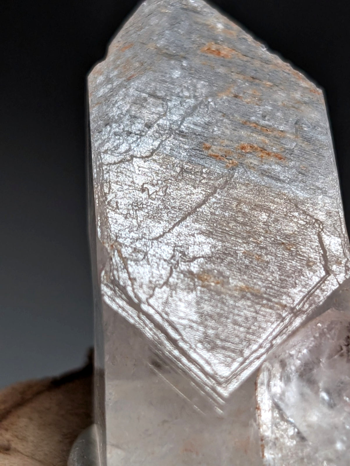 Growth Interference Quartz Crystal - Montgomery County, Arkansas, ooak, Unique