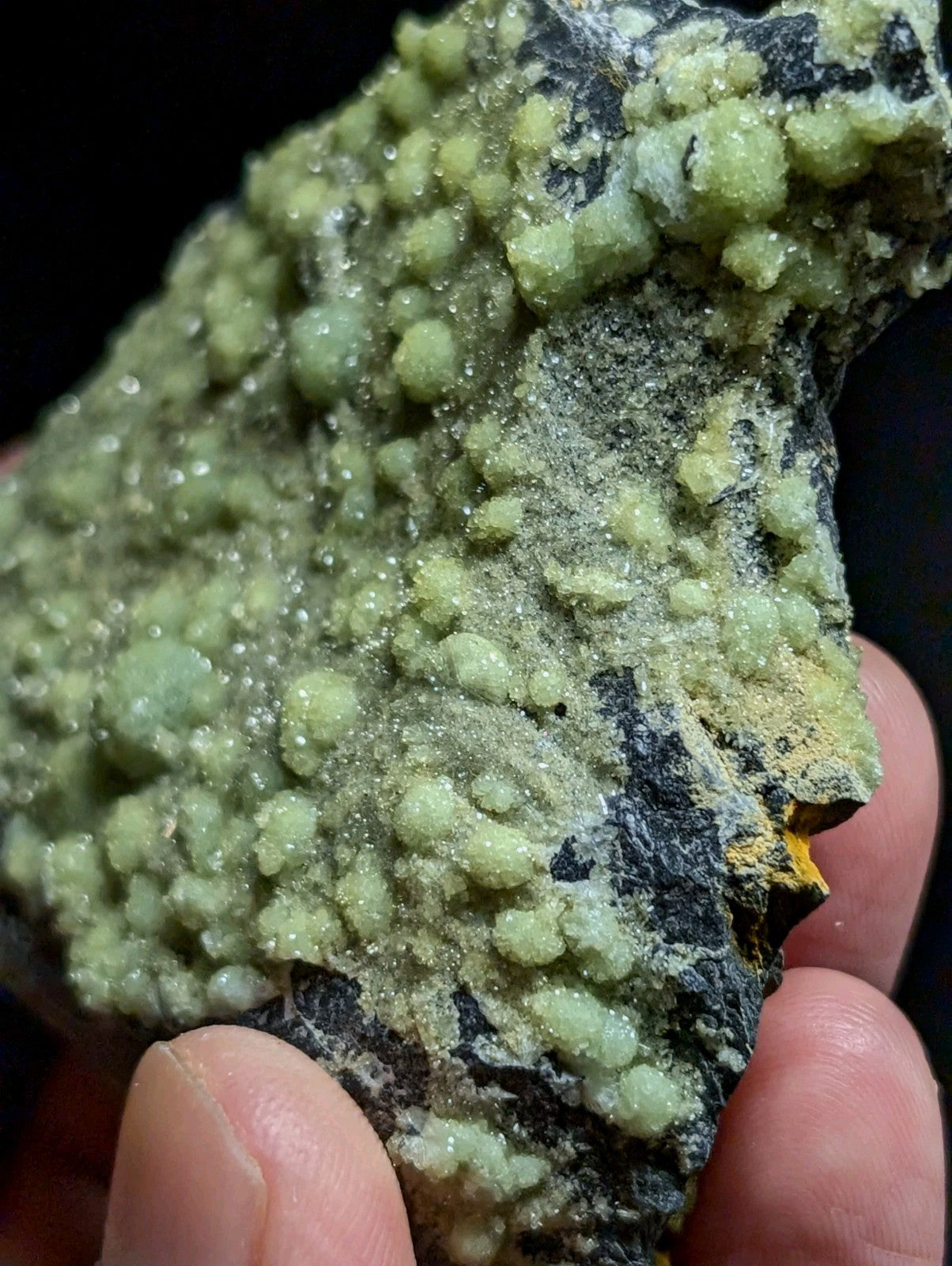 A+++ Green Wavellite - Fantastic Old Stock - Mauldin Mountain, Arkansas, USA