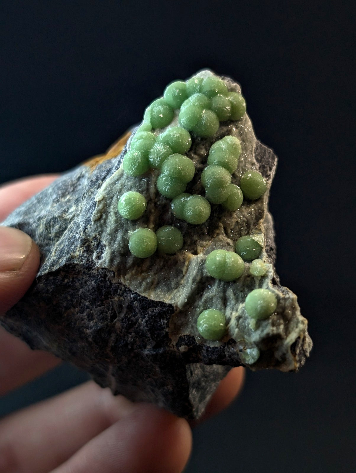 A+++ Green Wavellite - Fantastic Old Stock - Mauldin Mountain, Arkansas, USA