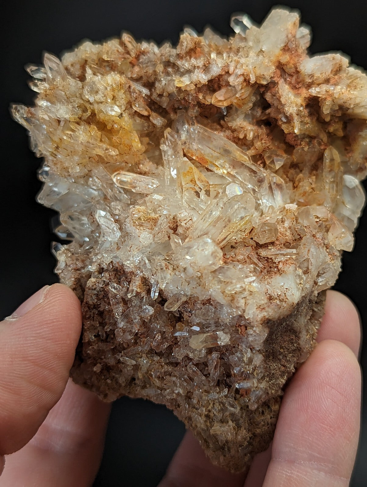 Sparkly Arkansas Quartz Crystal Cluster, Montgomery Co, Arkansas, USA