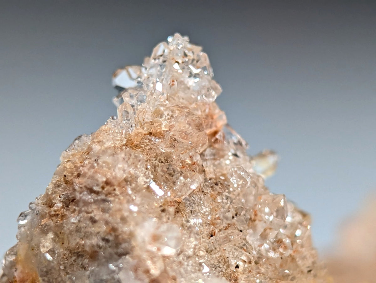 Pyramid Quartz Crystal Cluster, w/ photo case/mount, Montgomery County, Arkansas