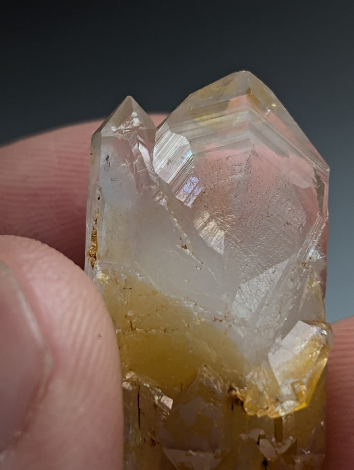 Unique Quartz Crystal Point w/ DT form, Garland County, Arkansas, USA