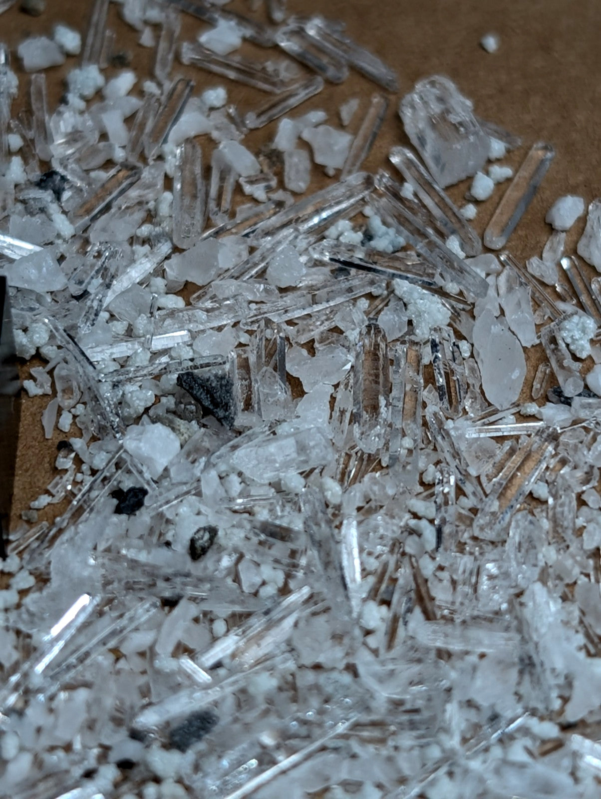 8+ grams of Solution Quartz Crystal Points + Cookeite, Jeffrey Quarry, Arkansas