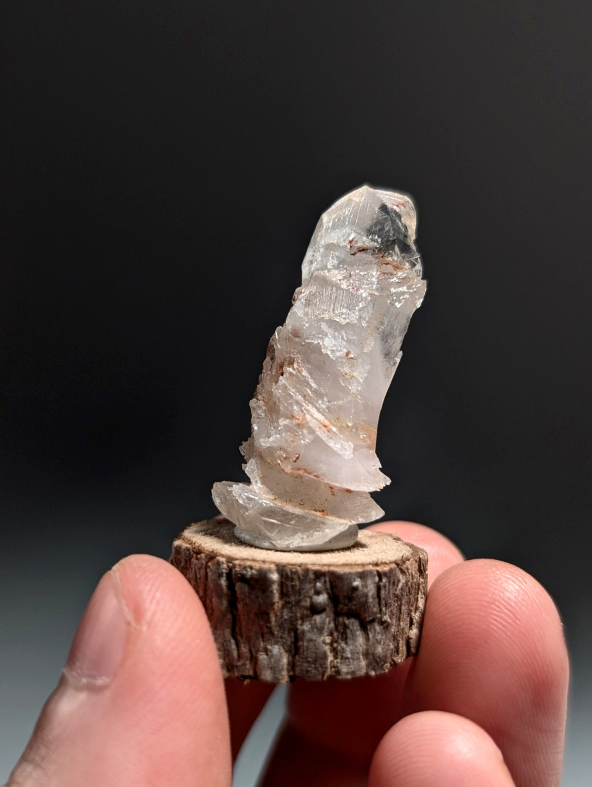 Growth Interference Quartz Crystal - Montgomery County, Arkansas, ooak, Unique